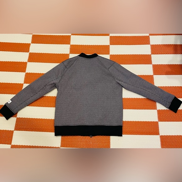 Adidas X Reigning Champ Silver Black Mesh Bomber Jacket Large - Picture 2 of 6